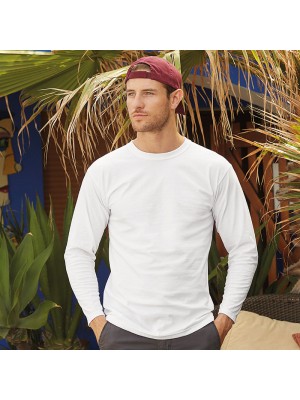 Plain long sleeve tee Super premium FRUIT of the LOOM 190 GSM